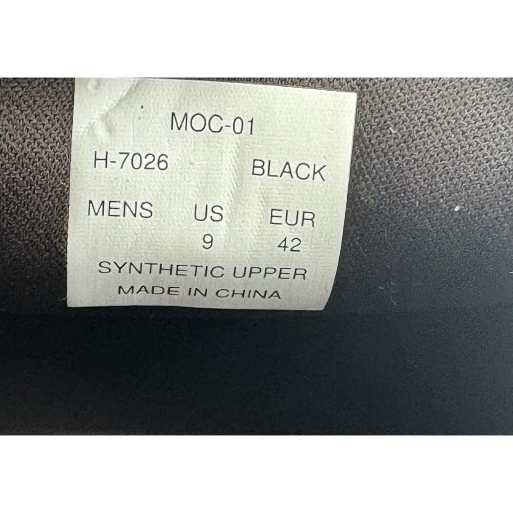 Aston Marc Men's Perforated Bit Loafers Black Dress Slip-On Men's Size 9 - Picture 8 of 9